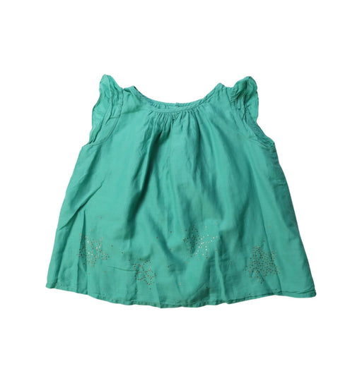A Green Sleeveless Tops from Bonpoint in size 3T for girl. (Front View)
