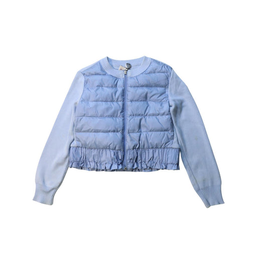 A Blue Cardigans from Moncler in size 4T for girl. (Front View)