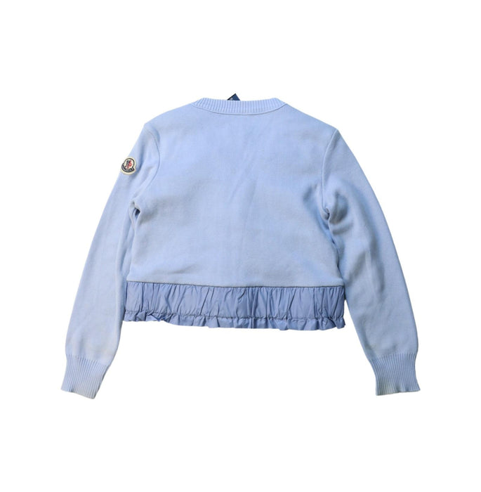 A Blue Cardigans from Moncler in size 4T for girl. (Back View)