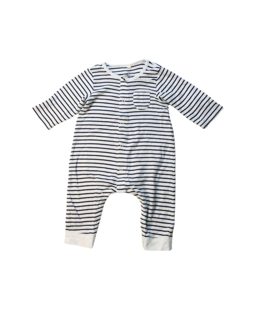 A White Long Sleeve Jumpsuits from Petit Bateau in size 3-6M for boy. (Front View)