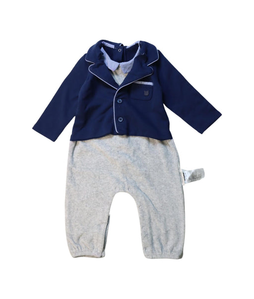 A Blue Long Sleeve Jumpsuits from Mayoral in size 3-6M for boy. (Front View)