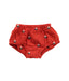 A Red Bloomers from Bout'Chou in size 3-6M for girl. (Front View)