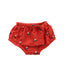 A Red Bloomers from Bout'Chou in size 3-6M for girl. (Back View)