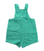 A Green Overall Shorts from Seed in size 6-12M for girl. (Back View)