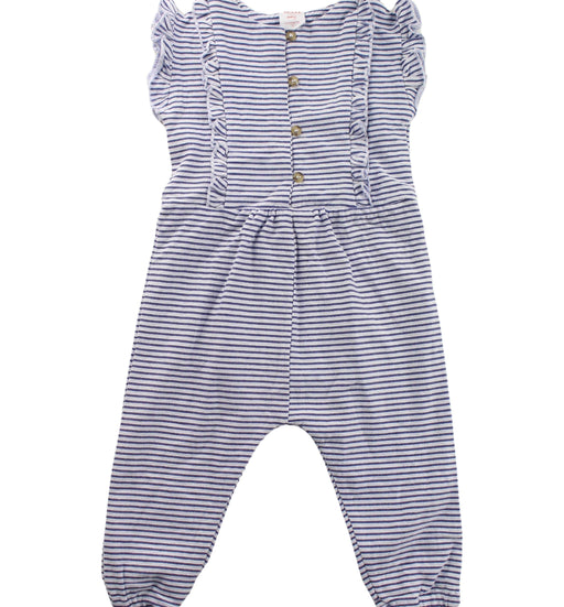 A Blue Short Sleeve Jumpsuits from Seed in size 6-12M for girl. (Front View)