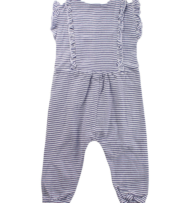 A Blue Short Sleeve Jumpsuits from Seed in size 6-12M for girl. (Back View)