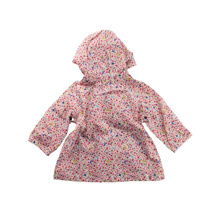 A Pink Lightweight Jackets from Petit Bateau in size 6-12M for girl. (Back View)