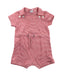 A Red Short Sleeve Rompers from Petit Bateau in size 3-6M for girl. (Front View)