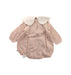 A Peach Long Sleeve Rompers from Happy Prince in size 6-12M for girl. (Back View)
