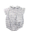 A Grey Short Sleeve Rompers from Luli & Me in size 6-12M for girl. (Back View)