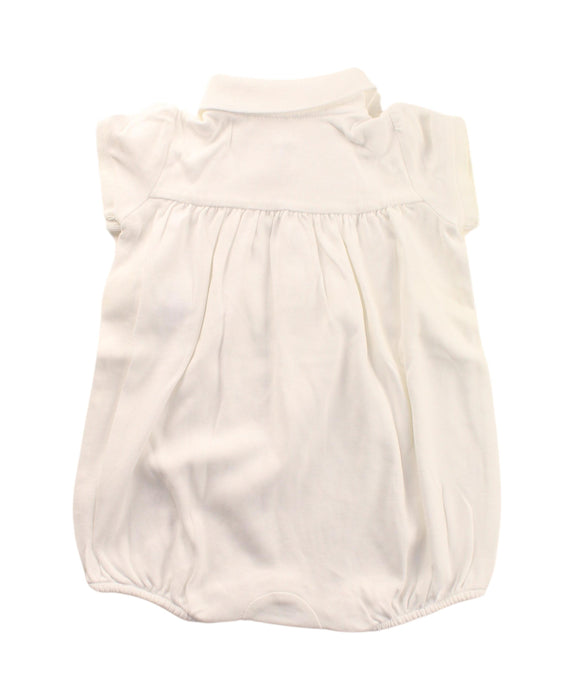 A White Short Sleeve Rompers from Ralph Lauren in size 6-12M for girl. (Back View)
