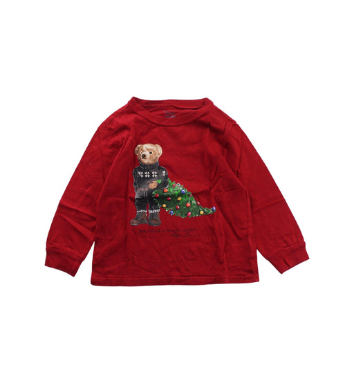 A Red Crewneck Sweatshirts from Ralph Lauren in size 12-18M for boy. (Front View)