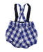 A Blue Overall Shorts from Jacadi in size 0-3M for boy. (Back View)