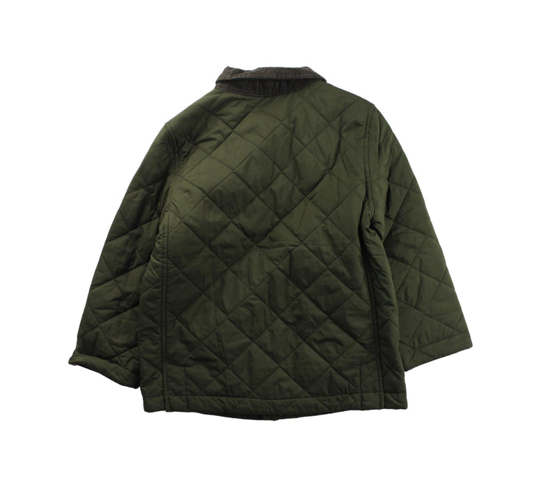 A Green Puffer/Quilted Jackets from Polo Ralph Lauren in size 5T for boy. (Back View)