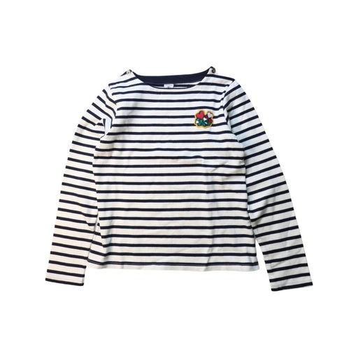 A White Long Sleeve T Shirts from Petit Bateau in size 12Y for girl. (Front View)