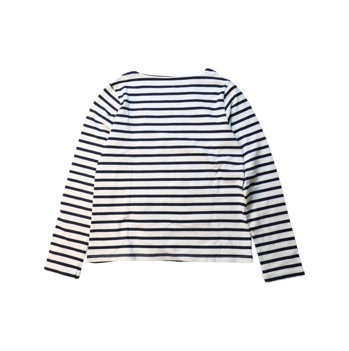 A White Long Sleeve T Shirts from Petit Bateau in size 12Y for girl. (Back View)
