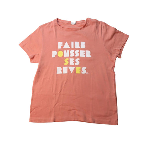 A Orange Short Sleeve T Shirts from Petit Bateau in size 12Y for girl. (Front View)
