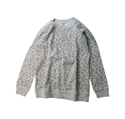 A Grey Crewneck Sweatshirts from Bonpoint in size 12Y for girl. (Front View)
