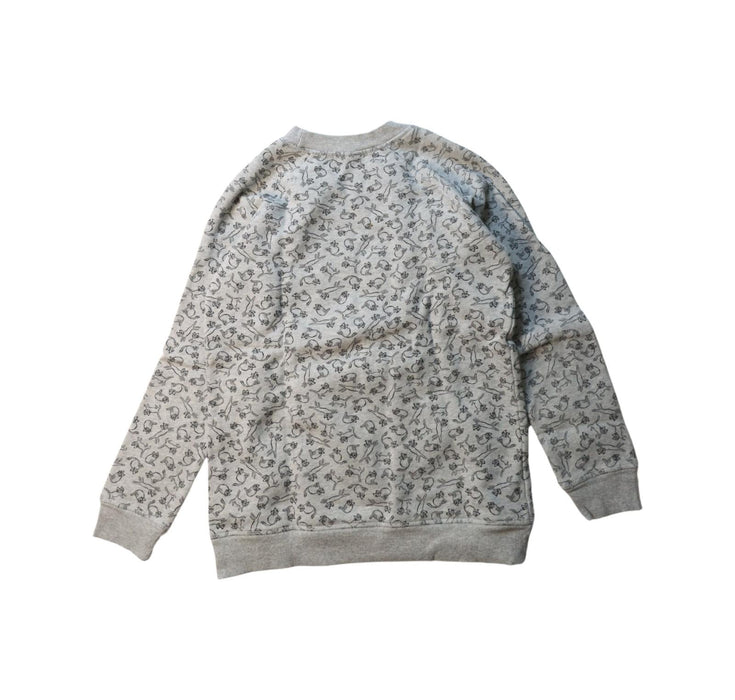 A Grey Crewneck Sweatshirts from Bonpoint in size 12Y for girl. (Back View)