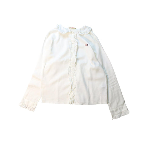 A White Long Sleeve Tops from Bonpoint in size 12Y for girl. (Front View)