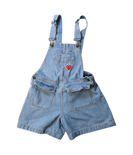 A Blue Overall Shorts from Hundred Pieces in size 10Y for girl. (Front View)
