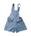 A Blue Overall Shorts from Hundred Pieces in size 10Y for girl. (Front View)