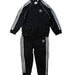 A Black Pants Sets from Adidas in size 2T for neutral. (Front View)