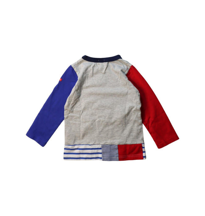 A Multicolour Long Sleeve T Shirts from Miki House in size 2T for boy. (Back View)