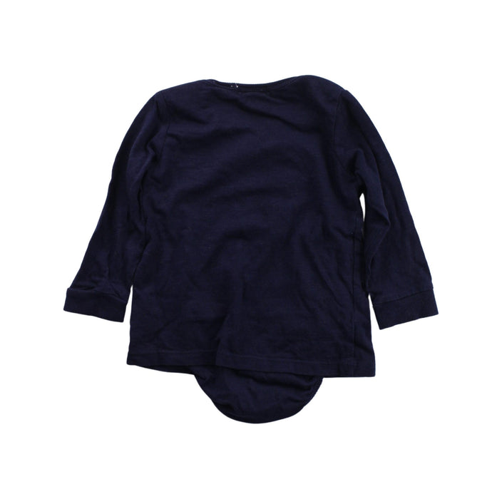 A Navy Long Sleeve Bodysuits from Purebaby in size 12-18M for boy. (Back View)
