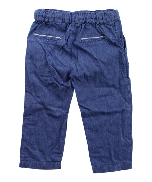A Blue Casual Pants from Purebaby in size 12-18M for boy. (Back View)