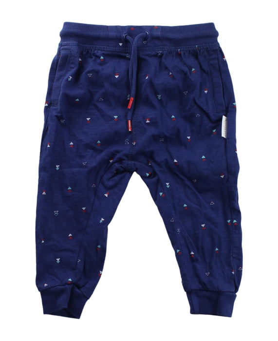 A Blue Sweatpants from Purebaby in size 12-18M for boy. (Front View)