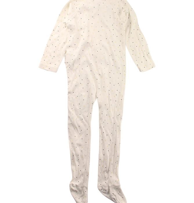 A White Onesies from Purebaby in size 12-18M for boy. (Back View)