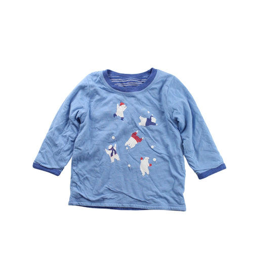 A Blue Long Sleeve T Shirts from Purebaby in size 12-18M for boy. (Front View)