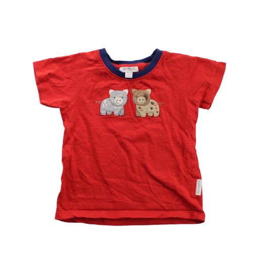 A Red Short Sleeve T Shirts from Purebaby in size 12-18M for boy. (Front View)