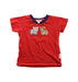 A Red Short Sleeve T Shirts from Purebaby in size 12-18M for boy. (Front View)