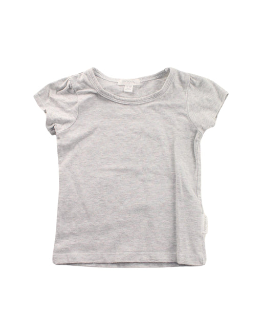 A White Short Sleeve T Shirts from Purebaby in size 12-18M for girl. (Front View)