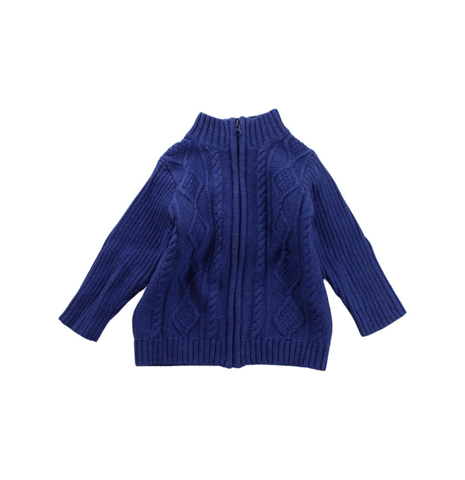 A Blue Knit Sweaters from Purebaby in size 12-18M for boy. (Front View)