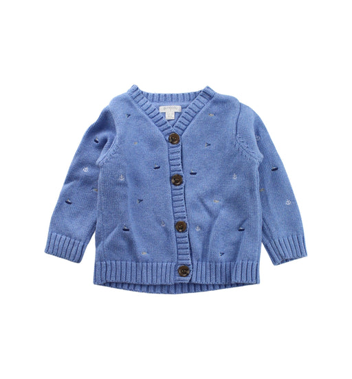 A Blue Cardigans from Purebaby in size 12-18M for boy. (Front View)