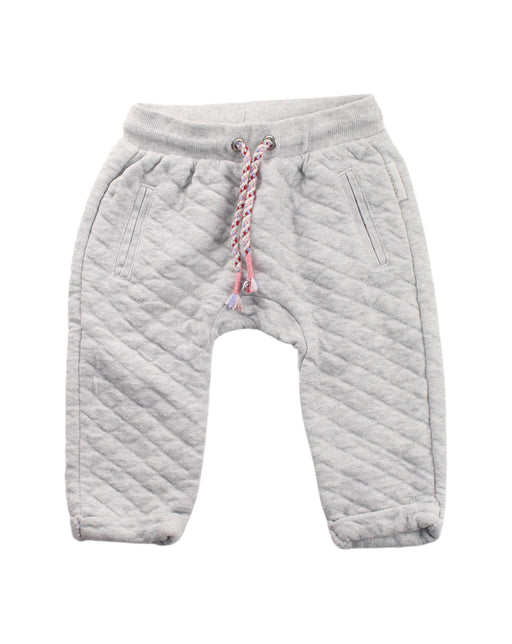 A White Sweatpants from Purebaby in size 6-12M for neutral. (Front View)