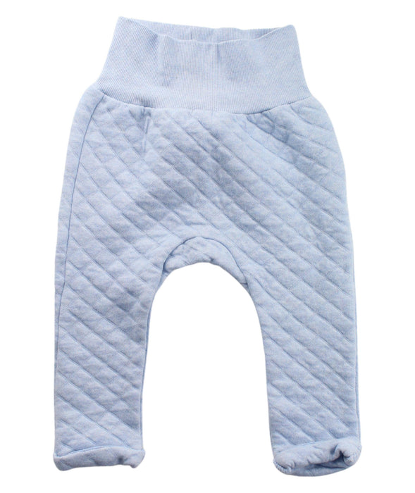 A Blue Sweatpants from Purebaby in size 6-12M for girl. (Front View)
