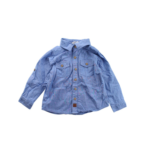 A Blue Lightweight Jackets from Purebaby in size 18-24M for boy. (Front View)