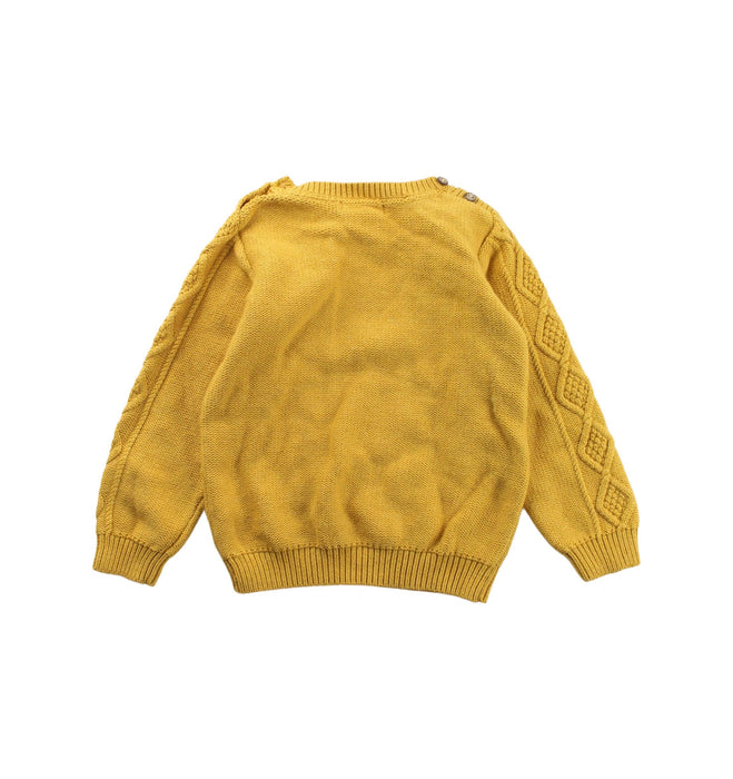 A Yellow Knit Sweaters from Purebaby in size 18-24M for neutral. (Back View)