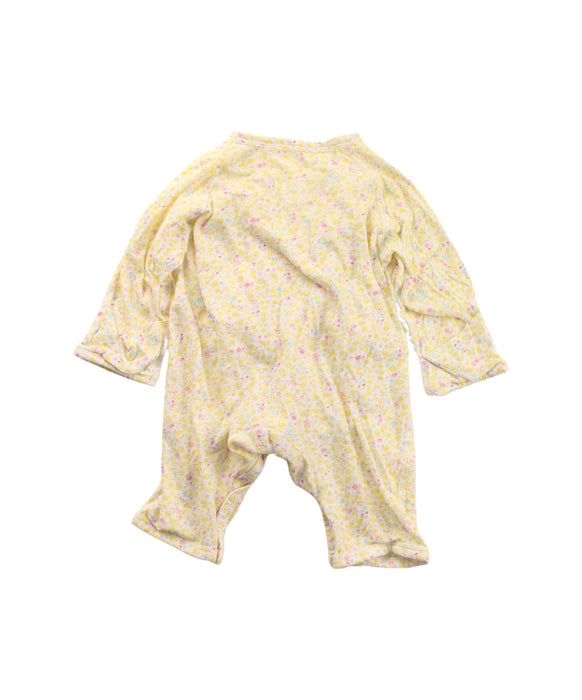 A Yellow Long Sleeve Jumpsuits from Organic Mom in size 0-3M for girl. (Back View)