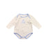 A White Long Sleeve Bodysuits from Armani in size 3-6M for boy. (Front View)