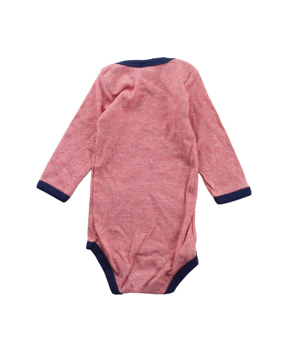 A Blue Long Sleeve Bodysuits from Petit Bateau in size 3-6M for boy. (Back View)