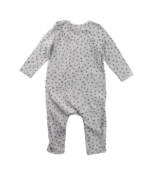 A Grey Long Sleeve Jumpsuits from Seed in size 3-6M for boy. (Back View)