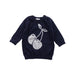 A Blue Knit Sweaters from Seed in size 3-6M for boy. (Front View)