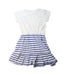 A Blue Short Sleeve Dresses from Crewcuts in size 7Y for girl. (Back View)