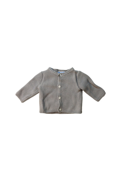A Grey Cardigans from Jacadi in size 0-3M for neutral. (Front View)