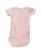 A Pink Short Sleeve Bodysuits from Petit Bateau in size 0-3M for girl. (Back View)